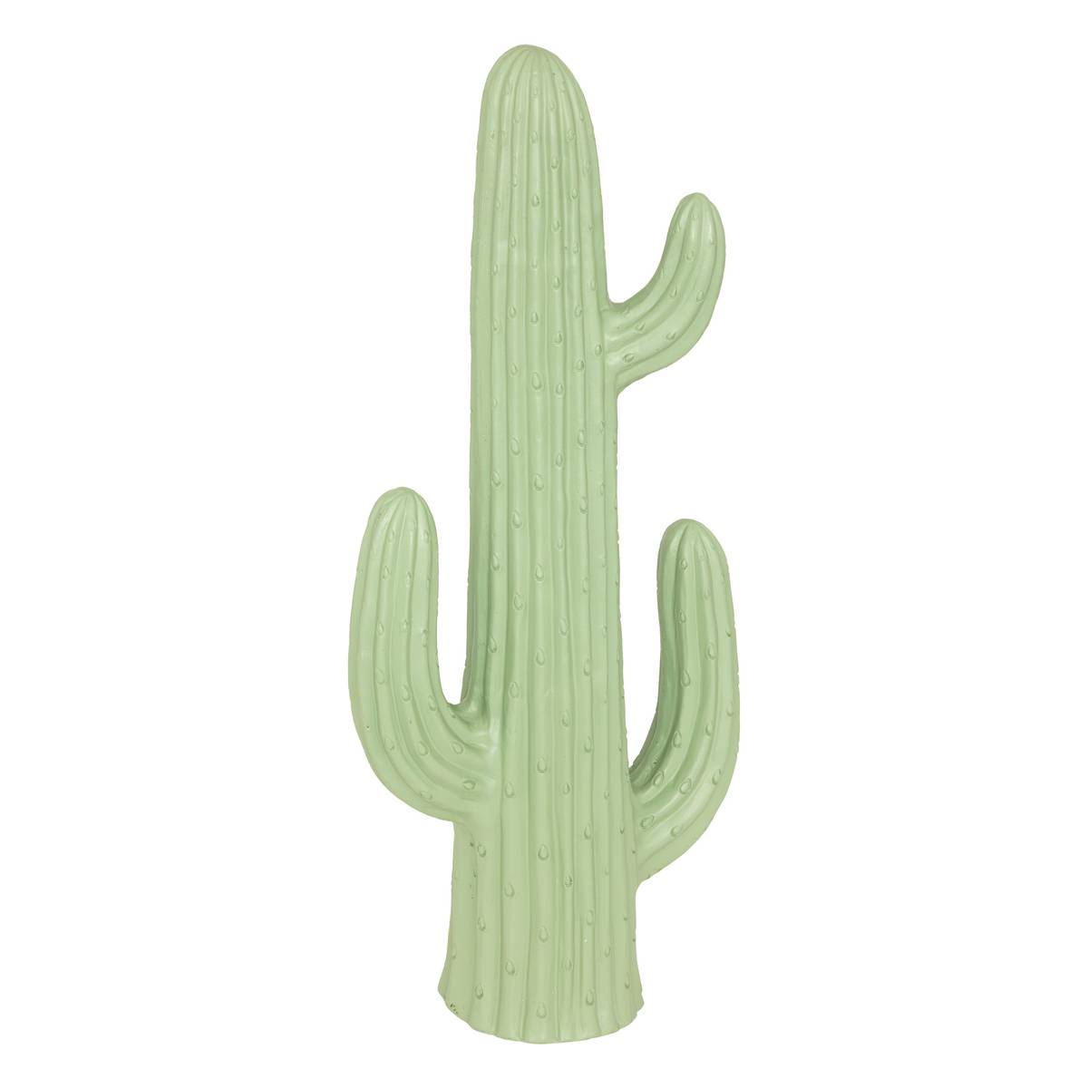 Decoración de exterior para colocar cactus "Milo" Verde Celadón, H.75 cm Verde celadón