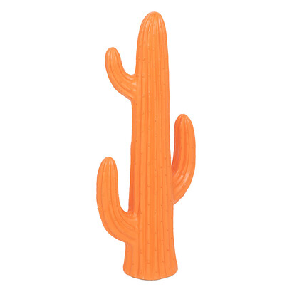 Decoraci&oacute;n de exterior para colocar cactus "milo" naranja, h.96 cm
