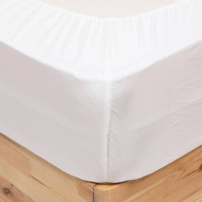 S&aacute;bana ajustable "priscia" blanco, 140x190 cm