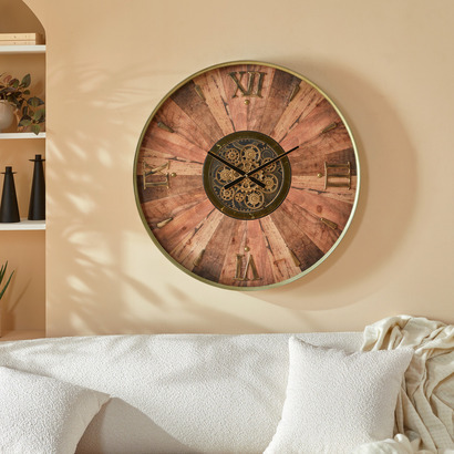 Reloj "keane" marr&oacute;n, d. 80 cm