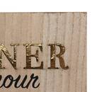 Decoraci&oacute;n de pared "Louison" Madera, 78x28 cm Madera