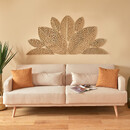 Decoraci&oacute;n de pared "Meera" 160x80 cm Beige lino