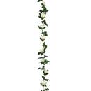 Guirnalda de rosas artificiales "Naki" Blanco, H.230 cm Blanco