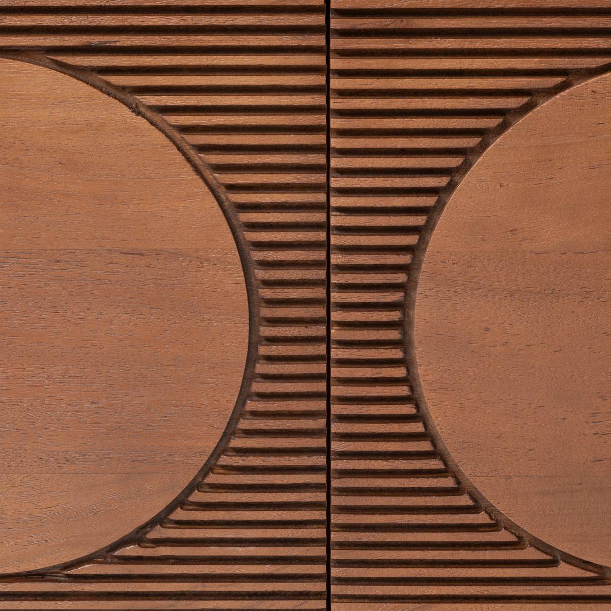 Mueble de TV 2 puertas "Nanda" Marrón, 147x45,5x40 cm Marrón