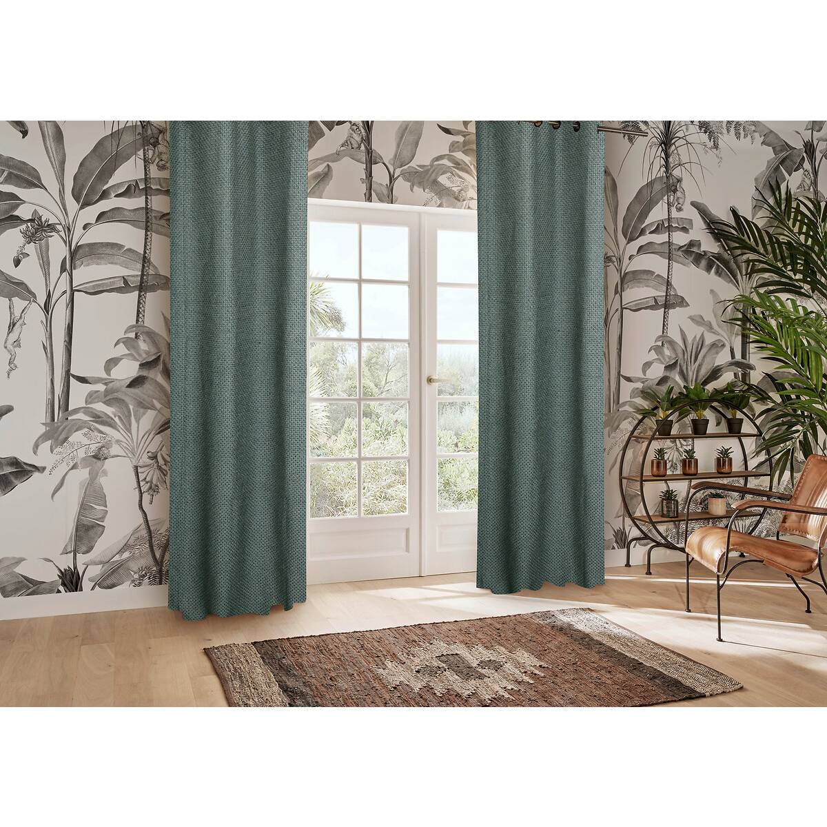 Cortina "Wild" Verde Tilo, 140x260 cm Verde tilo