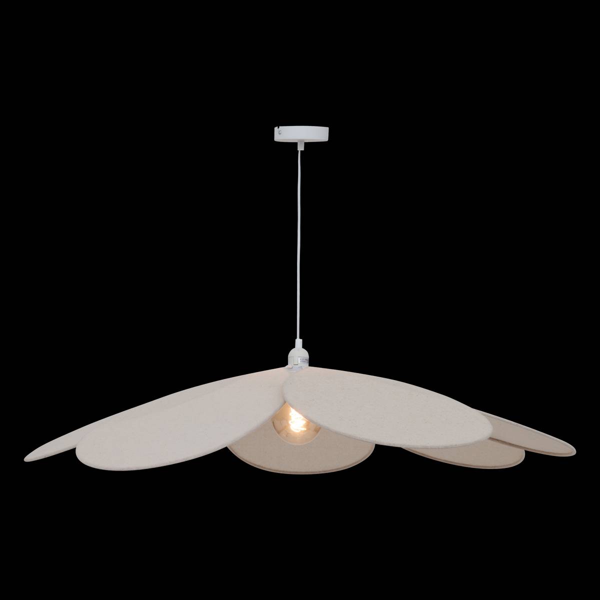 Suspensión de pétalos "Naya" Beige, Ø 100 cm Beige