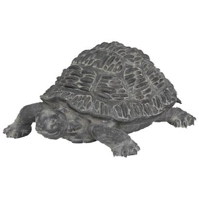 Estatuilla de exterior tortuga "francky" gris, h.21,5 cm