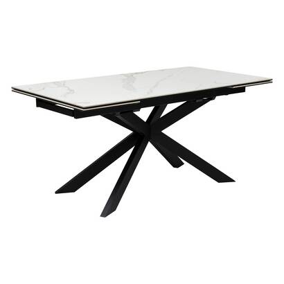 Mesa de comedor extensible "boot" blanco, 160/240x90x76 cm