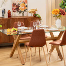 Mesa de comedor "Jorel" Marrón, 180x90x74,5 cm Marrón