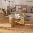 Mesa de centro "Etini" Miel, 85x85x45 cm Miel
