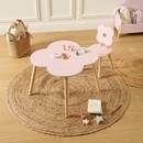 Mesa infantil "Ally" Rosa, 51x51x40 cm Rosa
