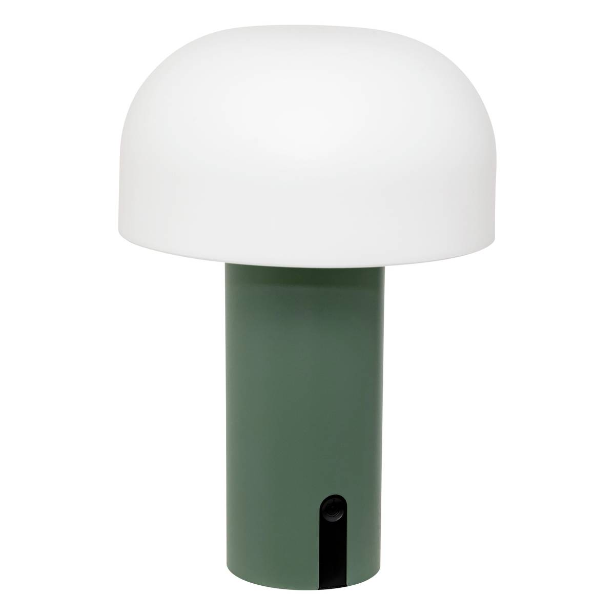 Lámpara de exterior recargable USB JANY Verde Oliva y Negro H. 22 cm Oliva