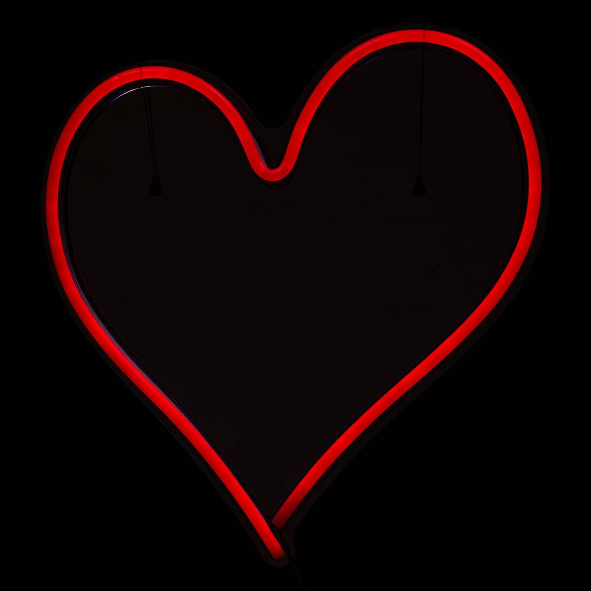 Ne&oacute;n de pared LED "Coraz&oacute;n" Rojo, L. 32 cm Rojo