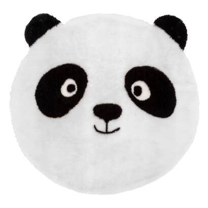 Alfombra infantil panda "andy" negro y blanco, d. 100 cm