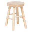 Taburete "Nyar" Paulownia, Beige, D.28x41 cm Beige