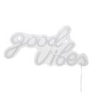 Neón de pared LED "Good Vibes" Rosa, L. 40,5 cm Rosa
