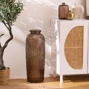 Jarrón "Luz" Vidrio reciclado, Marrón, H. 72 cm Marrón