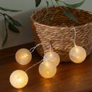 Guirnalda LED a pilas "Tara" 10 bolas luminosas, L.165 cm Azul pato