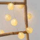 Guirnalda LED a pilas "Tara" 10 bolas luminosas, L.165 cm Azul pato