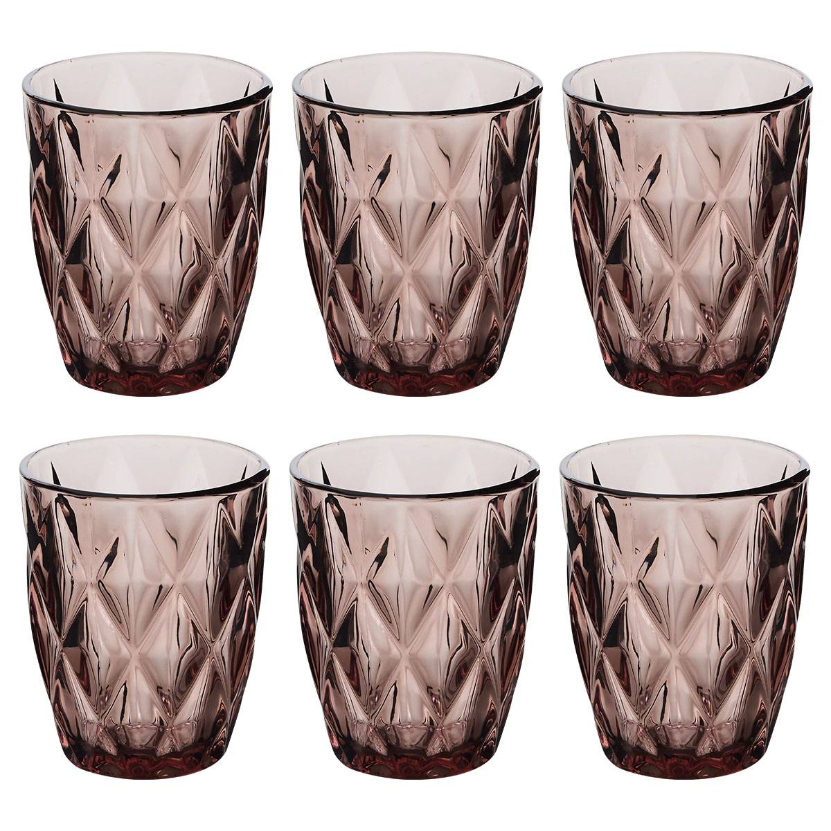 Lote de 6 vasos bajos "Lea"