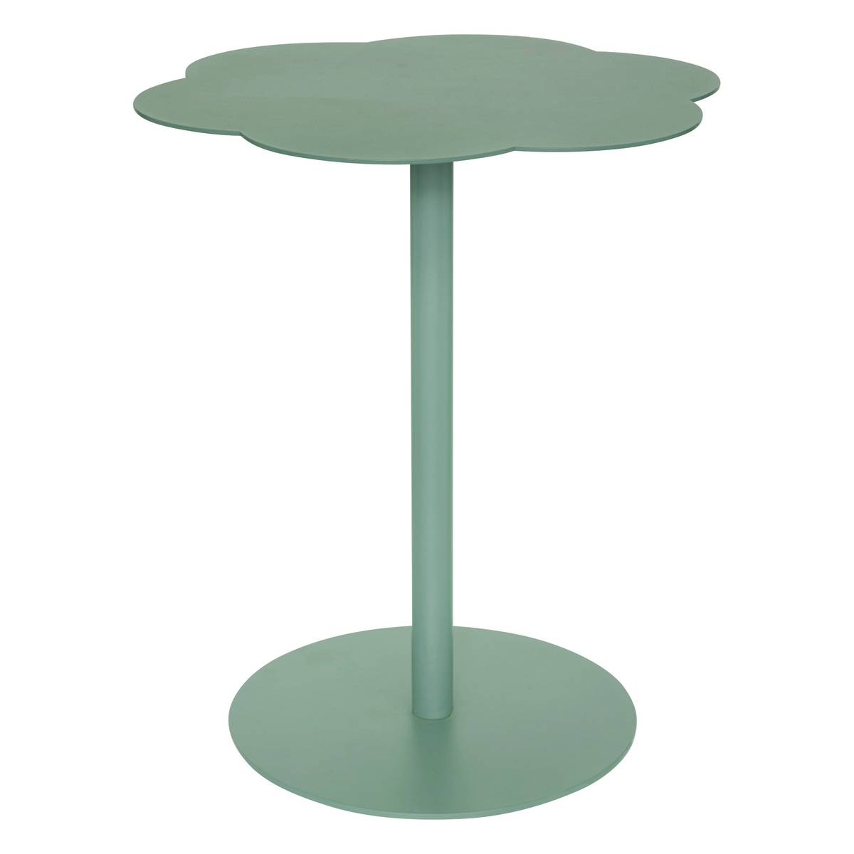 Mesa auxiliar "Fiora" Verde Oliva, 43x43 cm Verde