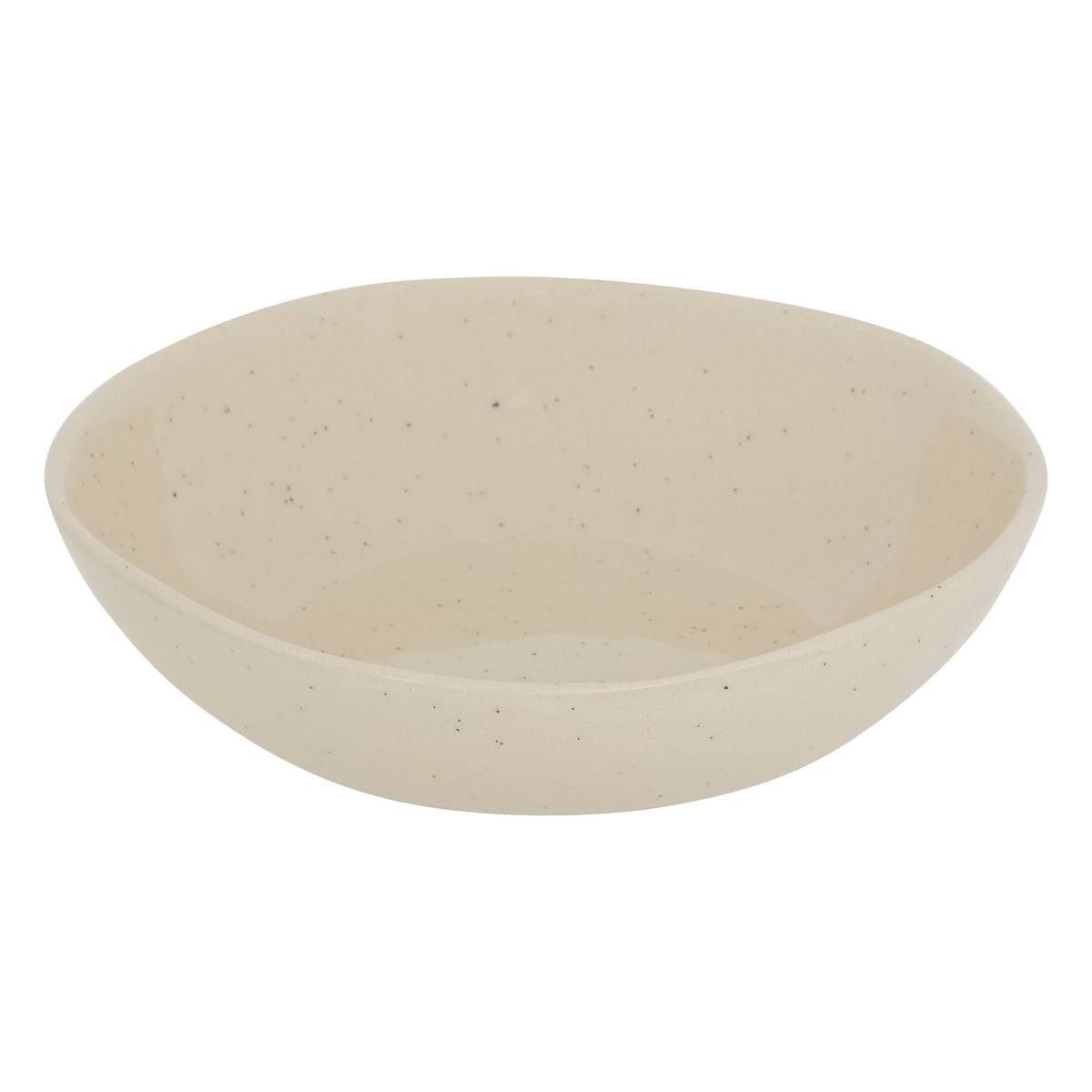 Lote de 6 platos hondos "Wonja" Loza, D.18,8 cm, Crema Crema