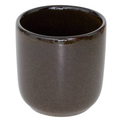 Taza "tierra desconocida" loza, 100 ml, marr&oacute;n tonka