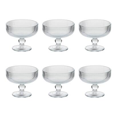 Copa de helado "ema" vidrio, 340 ml, transparente