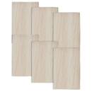 Juego de 6 manteles "Authentic" PVC - Cloruro de polivinilo, 45x30 cm, Beige Beige lino