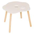 Mesa auxiliar infantil "Suavidad" Blanco, 54x42 cm Blanco