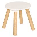 Tocador y taburete infantil "Bella" H.89,2 cm, Blanco Blanco