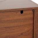 Mueble de TV 4 puertas 2 estantes "Wany" Marrón, 140x40 cm Marrón