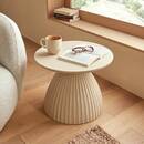 Mesa de centro "Fylis" Arcilla, 50x50 cm Beige