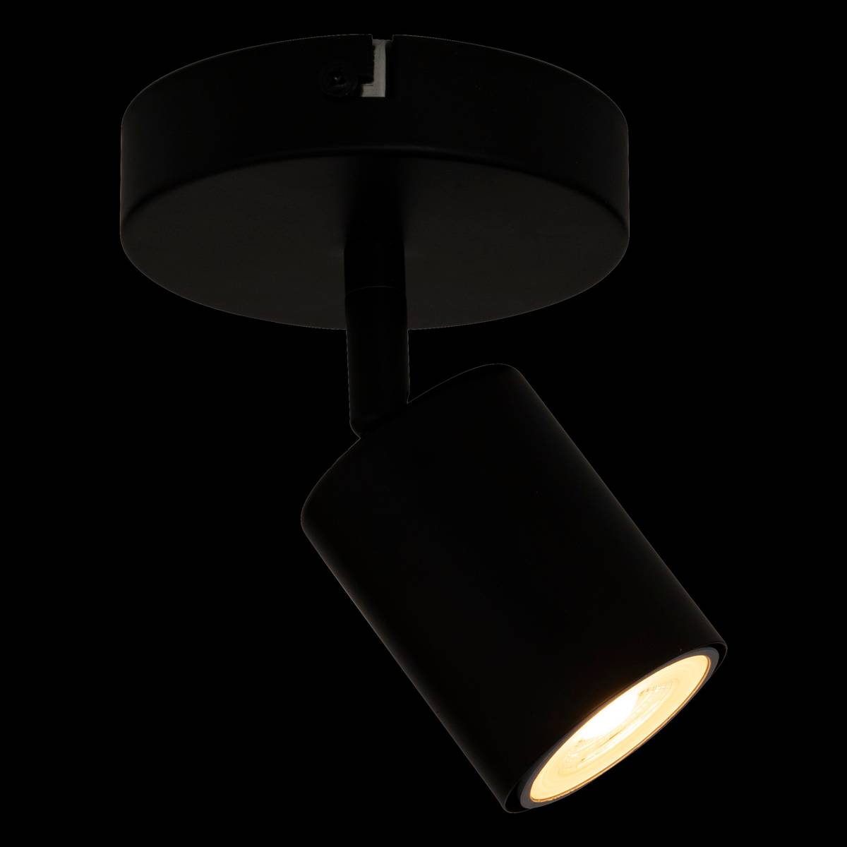 Aplique de pared/techo "Vico" Negro, 10,5x10,5 cm Negro