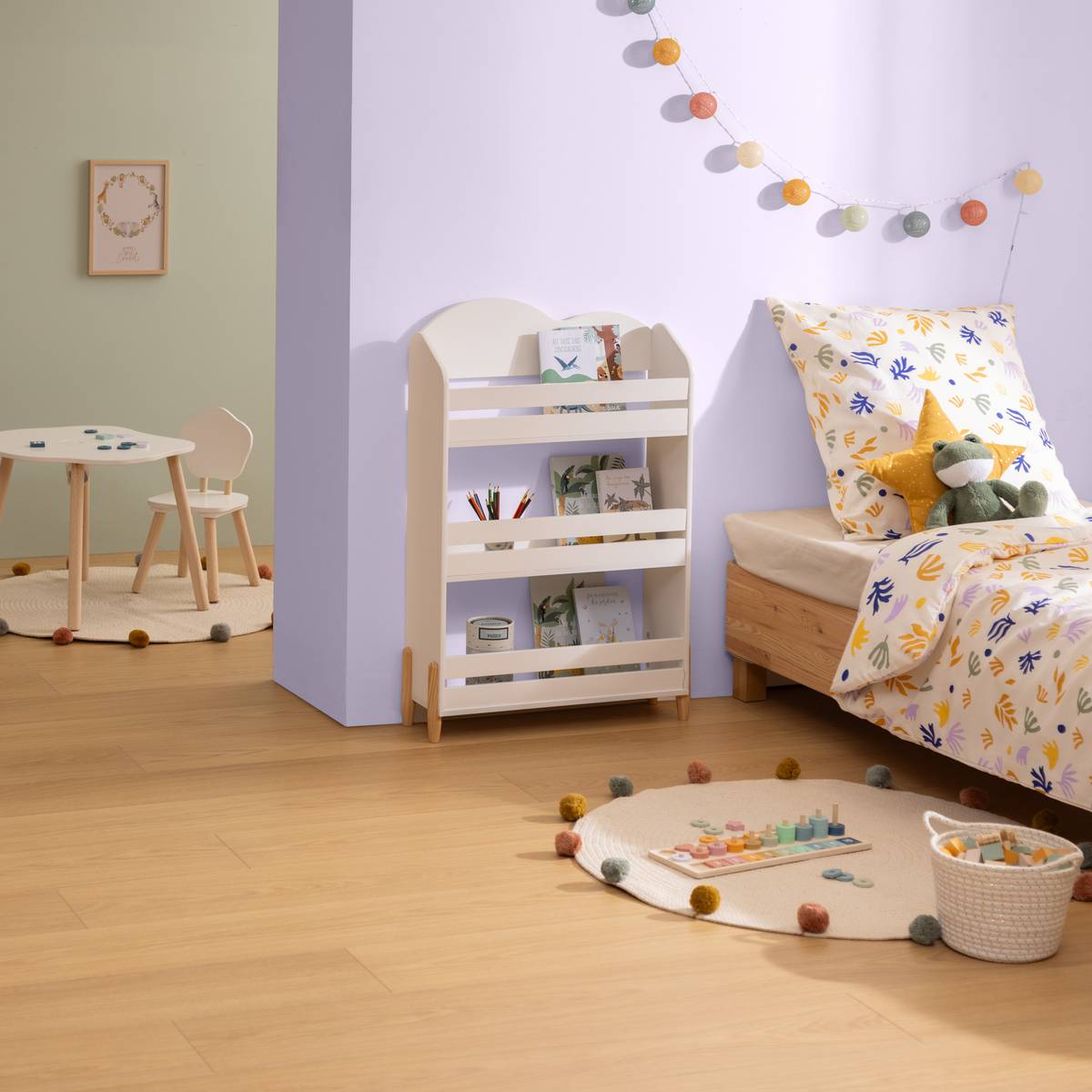 Biblioteca infantil "Dulzura" Blanco, 61,5x100 cm Blanco