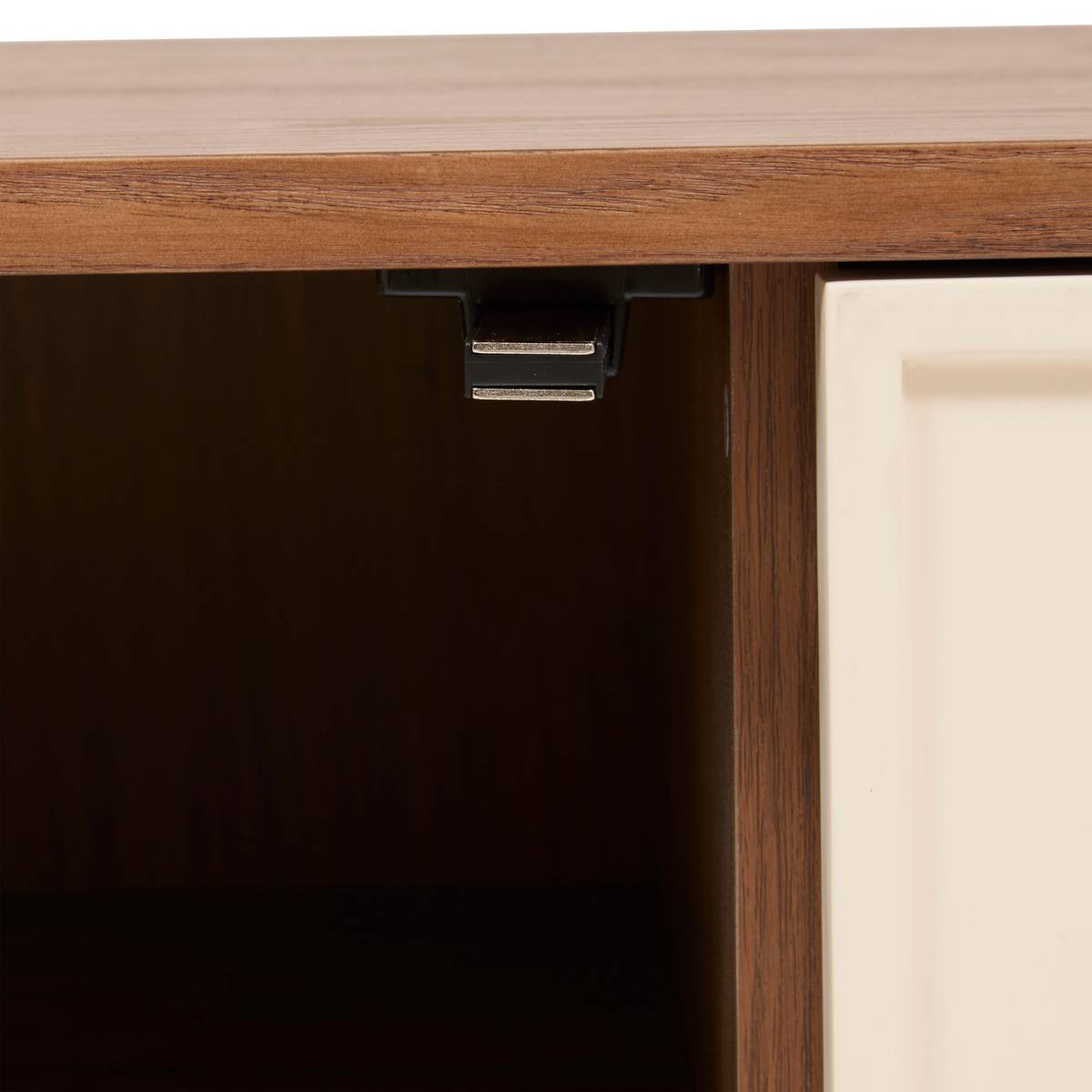 Mueble de TV 2 puertas 4 estantes "Jilani" Marrón, 140x40 cm Marrón
