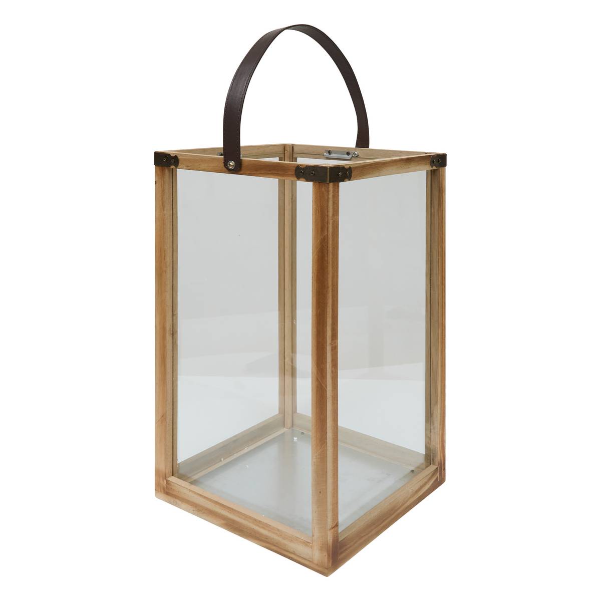 Juego de 2 faroles "Lony" 26x25 cm Transparente