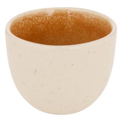 Taza de espresso "wonja" cer&aacute;mica, 100 ml, ocre