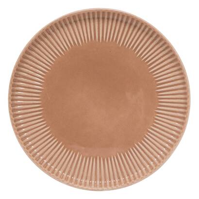 Lote de 6 platos de postre "chloe" gres (cer&aacute;mica), d.20,5 cm, moccha