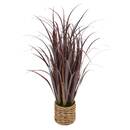 Planta artificial en maceta 'Zya' 70x70 cm Rojo
