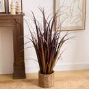 Planta artificial en maceta 'Zya' 70x70 cm Rojo