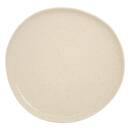 Lote de 6 platos llanos "Wonja" Loza, D.27 cm, Crema Crema