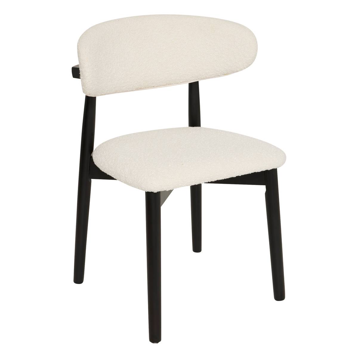 Juego de 2 sillas "Sari" Blanco Negro / Blanco