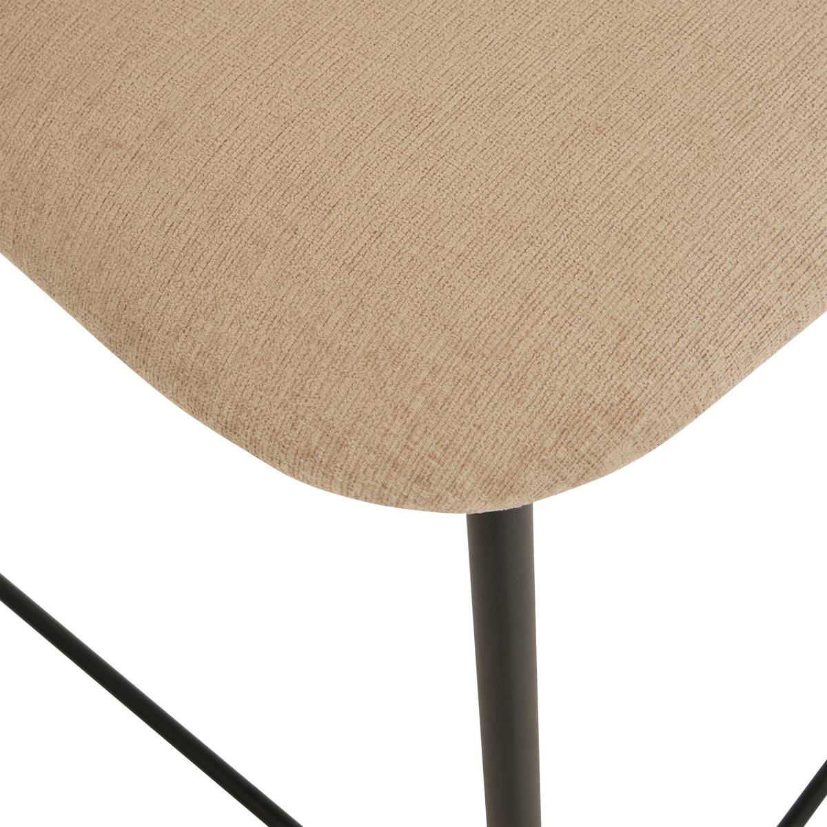 Taburete de bar "Jasny" Beige, 52,5x48 cm Beige
