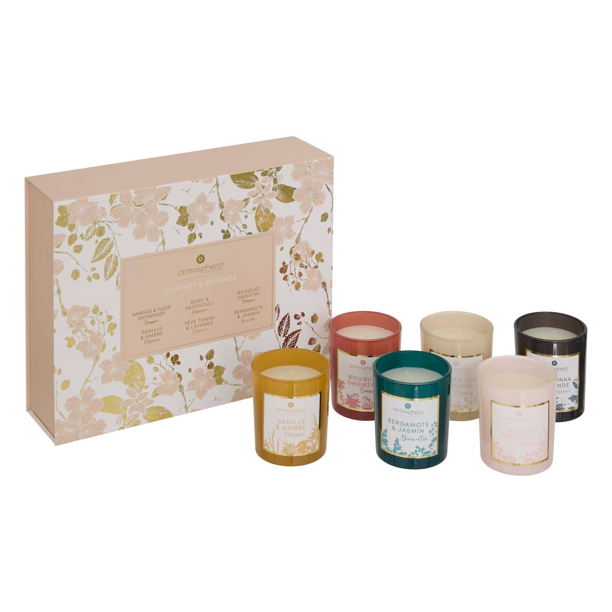 Estuche de fragancias "Mael" 6 velas Multicolor