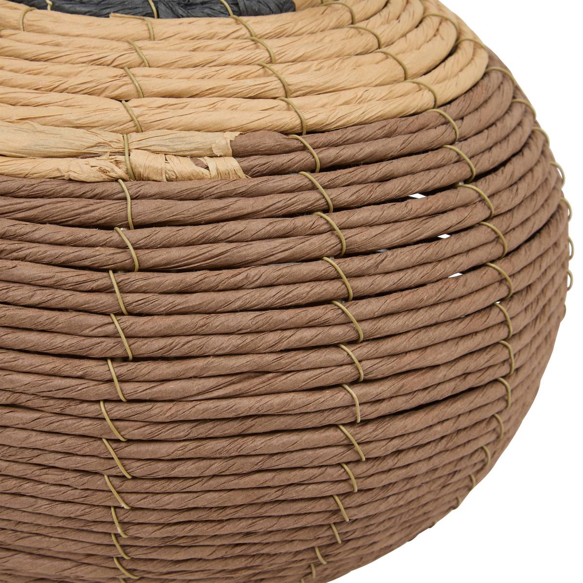 Jarrón "Wonj" Multicolor, h.35 cm Marrón