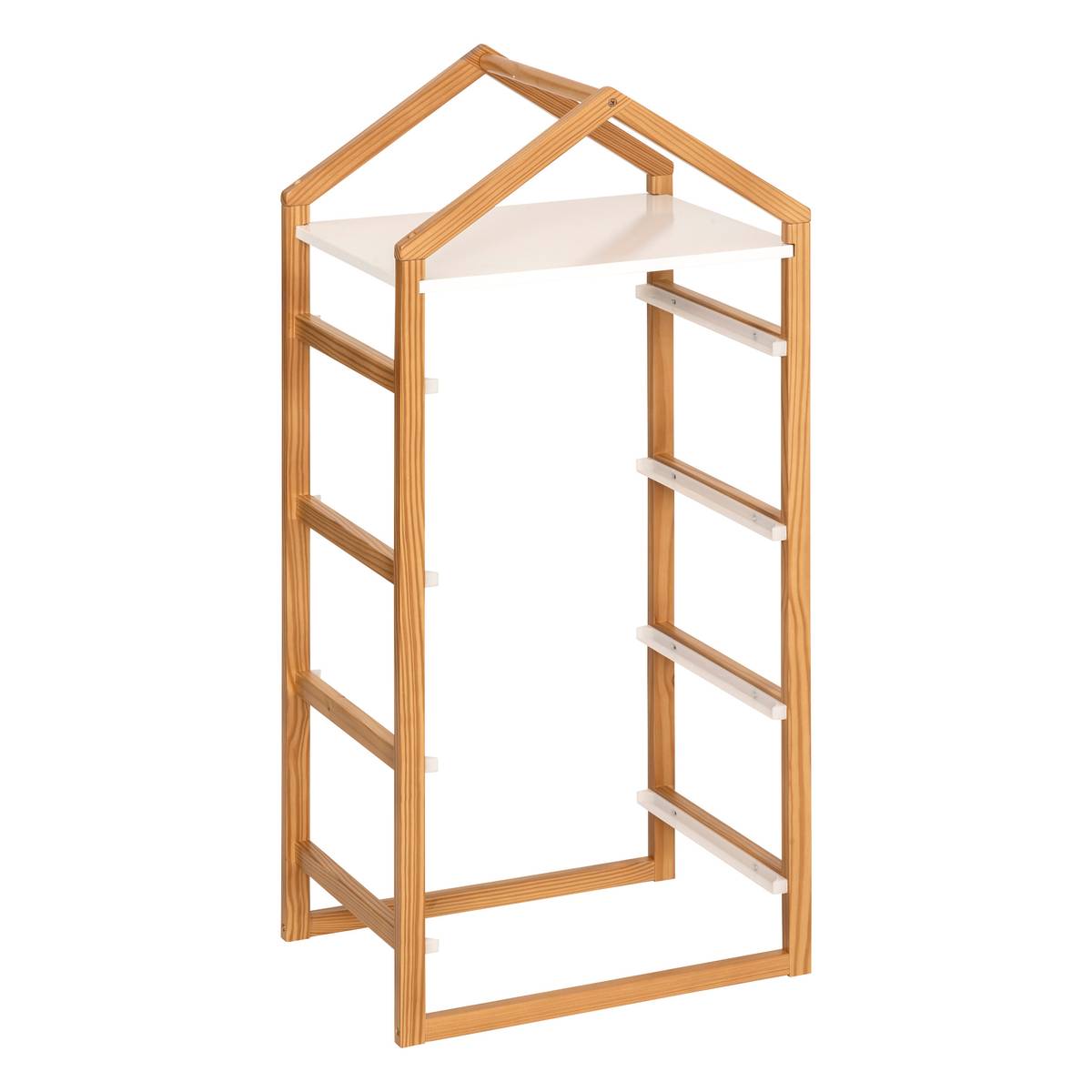 Unidad de almacenamiento de 4 estantes "Bako" Blanco, 43x94,5 cm Blanco