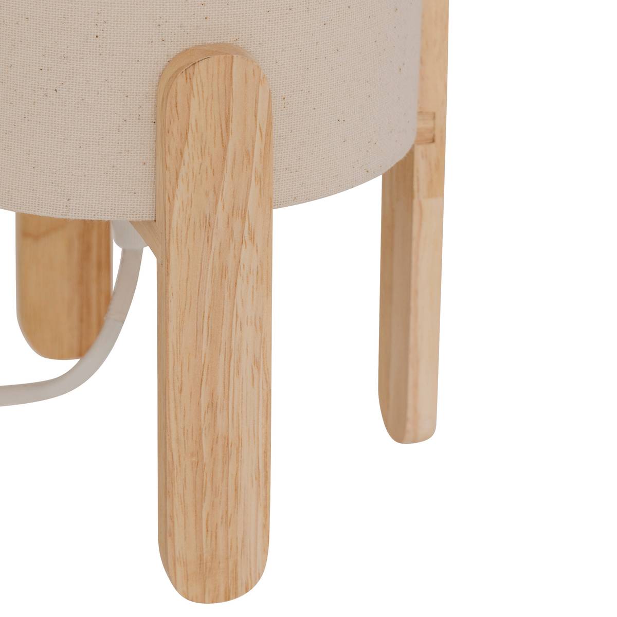 L&aacute;mpara de mesa Sector "Rafa" Beige, H.37 cm Marr&oacute;n
