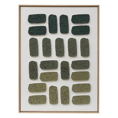 Lienzo 3d "aladji" verde, 60x80 cm