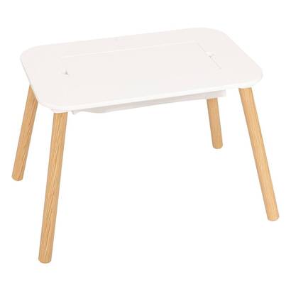 Mesa de juego infantil "buldy" blanco, 68,5x43 cm
